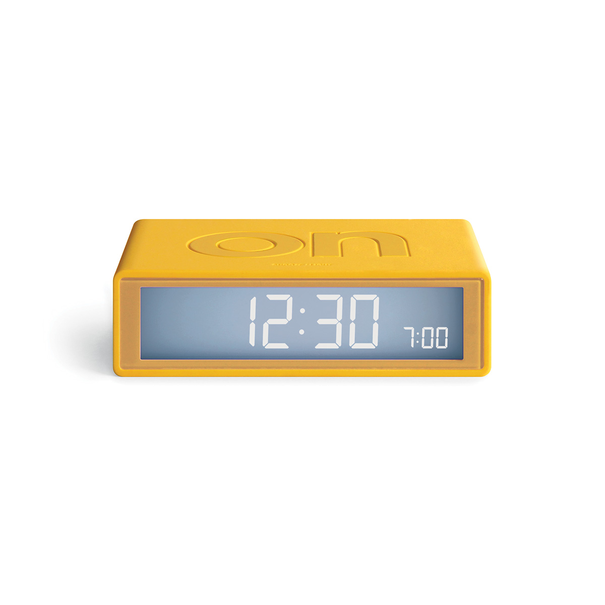 Lexon Flip+ Travel LCD alarm clock, ON / OFF faces
