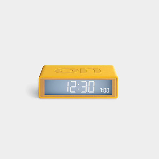 Lexon Flip Travel Lcd Alarm Clock On Off Faces