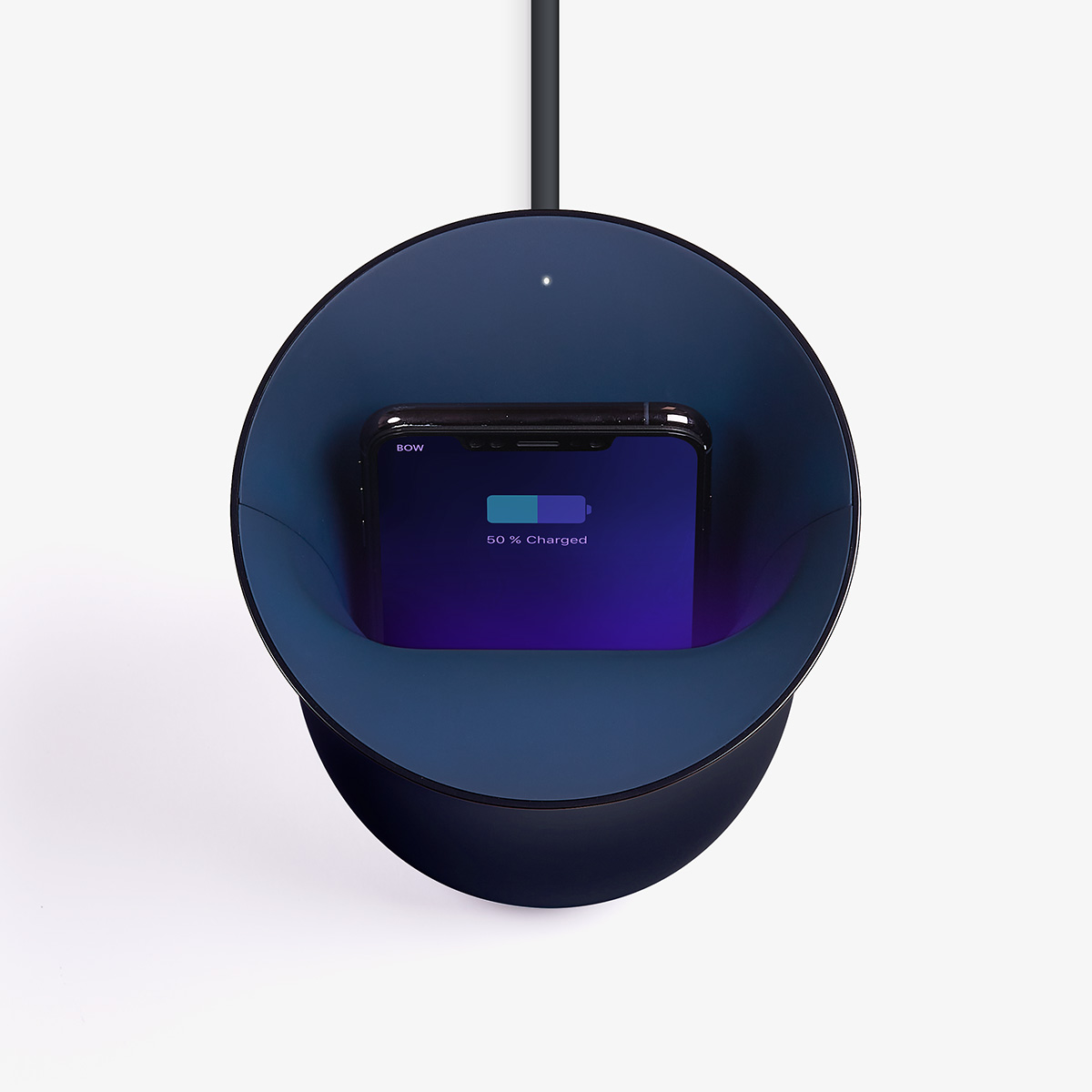 Lexon Oblio - Wireless charging station with built-in UV sanitizer