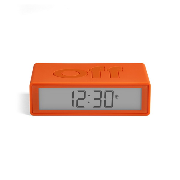 LEXON FLIP WECKER LR130U6 Kompakter drehbarer Reisewecker LCD Digital Uhr Grün 