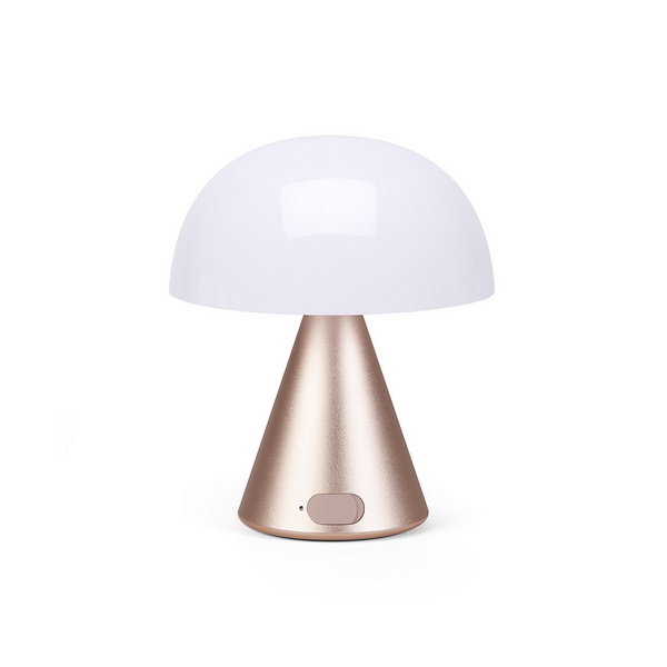 Lampe extérieur sans fil rechargeable Mina Medium LED métal plastique bleu  / H 11 cm - Lumière colorée - Lexon