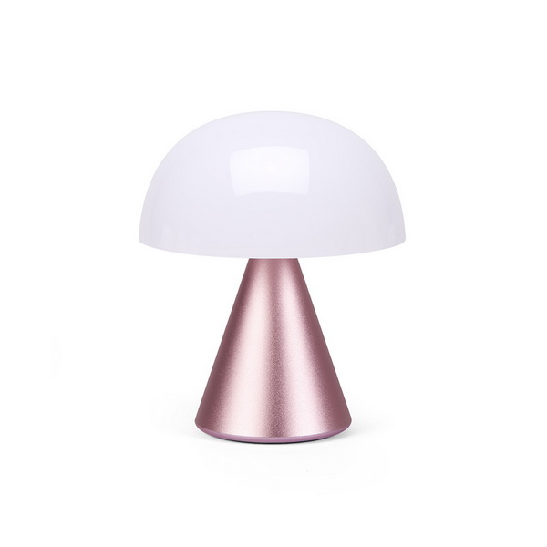 Lampe extérieur sans fil rechargeable Mina Large LED plastique & métal or  rose / H 17 cm - Lumière colorée - Lexon